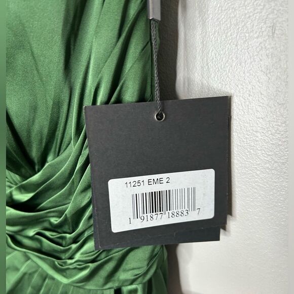 Ieena Mac Duggal 11251 - One Shoulder Ruched Evening Gown NWT - Picture 3 of 6